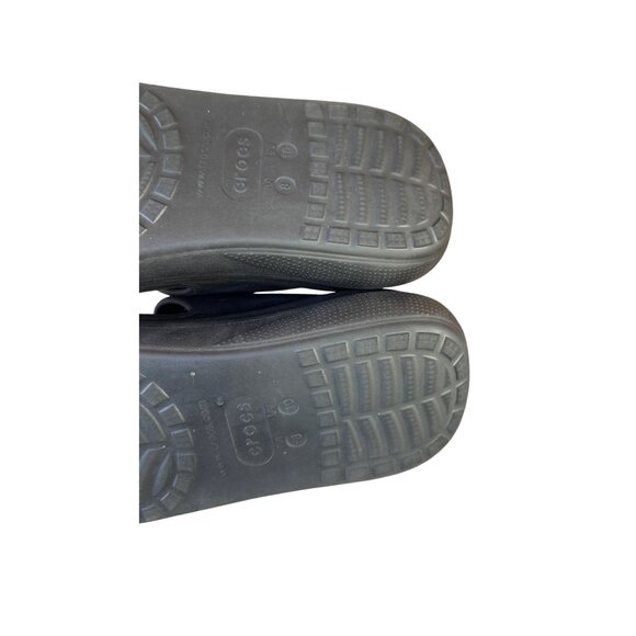 Crocs Unisex Classic Crush Sandal BLACK US M8/W 10 - Picture 6 of 12